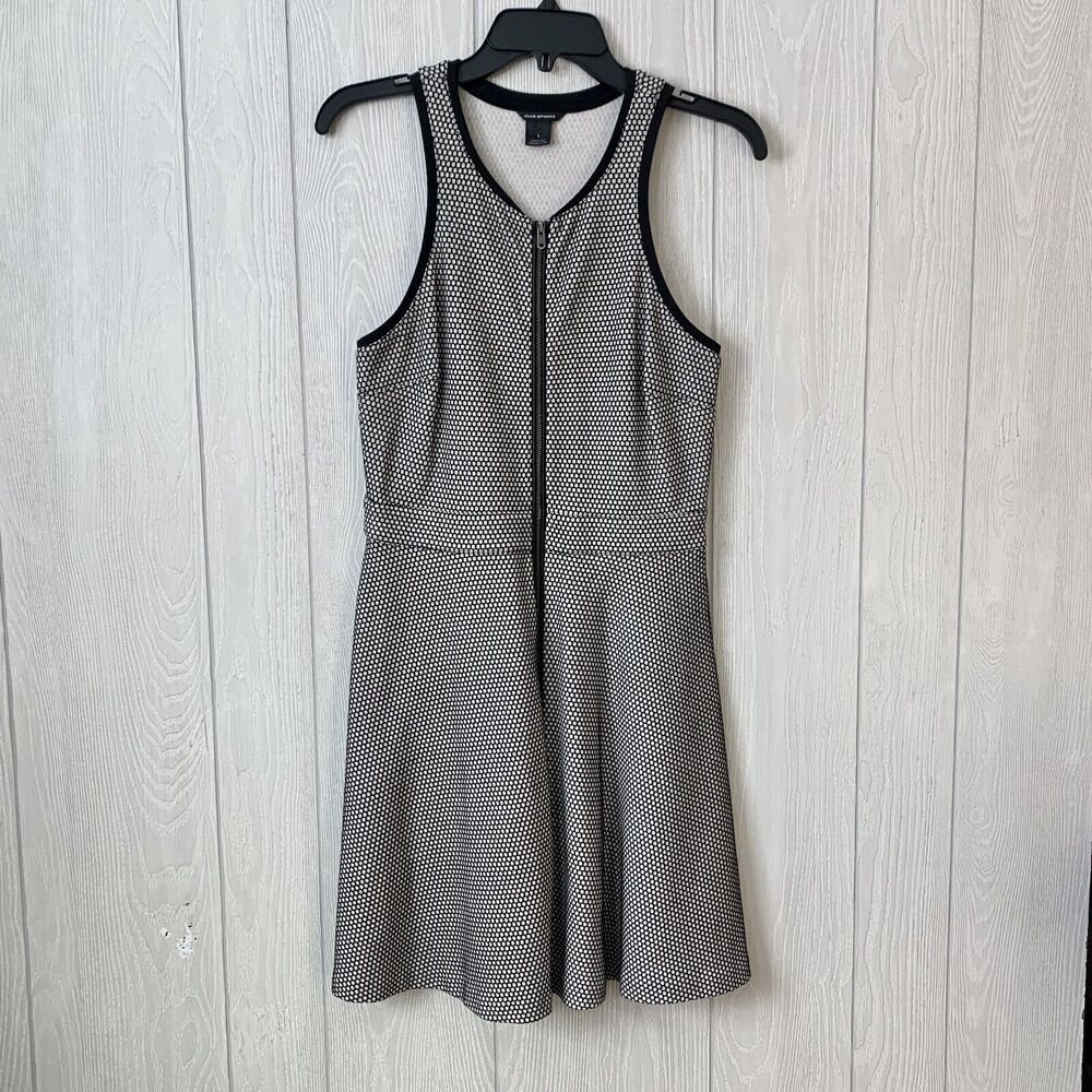 Club Monaco Black White Sleeveless Dress Size 6